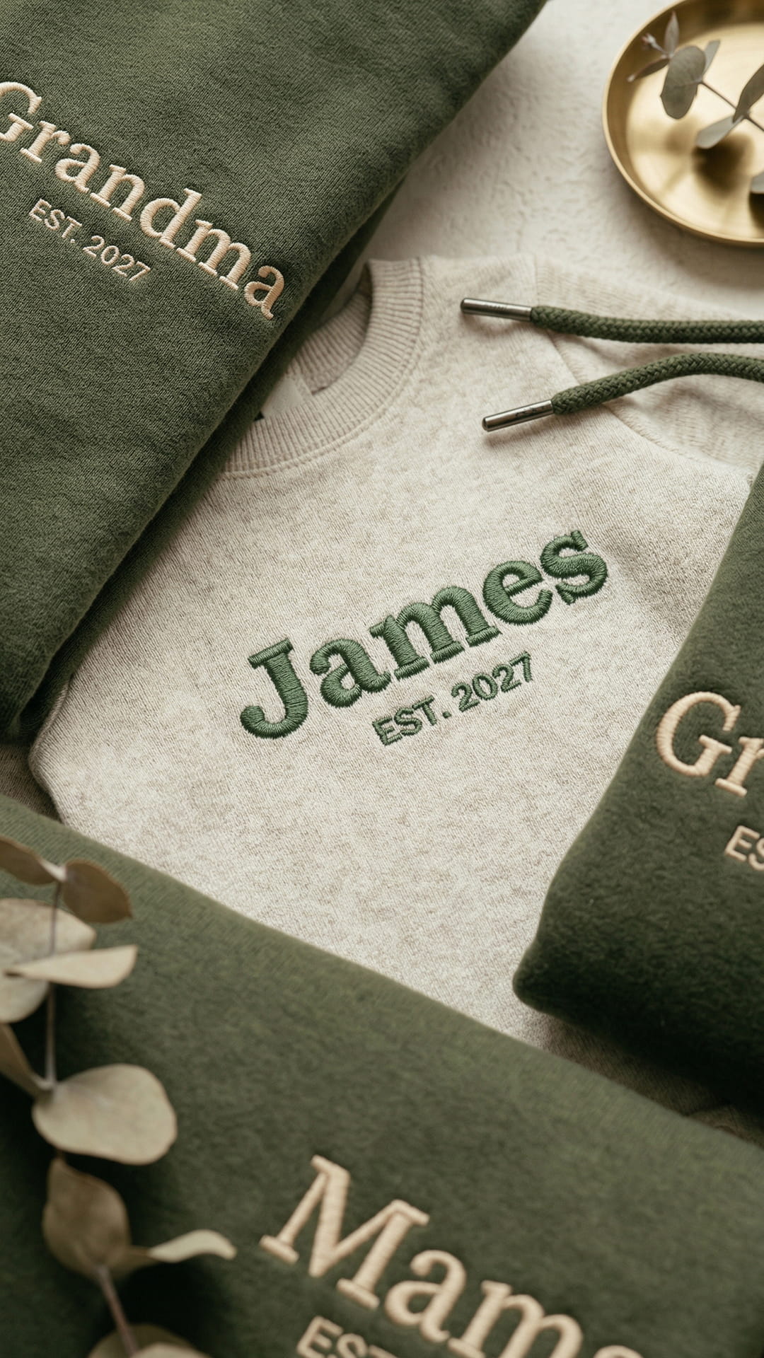 Custom Embroidered Family Title Matching Sweatshirts - Adult Sweatshirt - Image 12