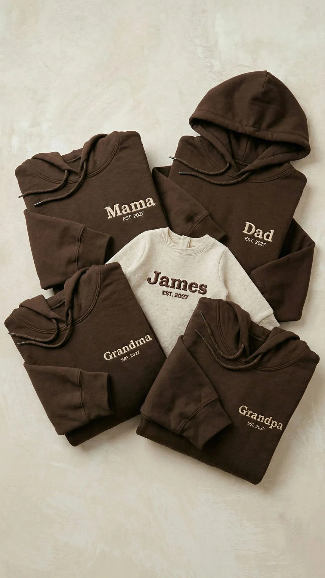 Custom Embroidered Family Title Matching Sweatshirts - Adult Sweatshirt - Image 13