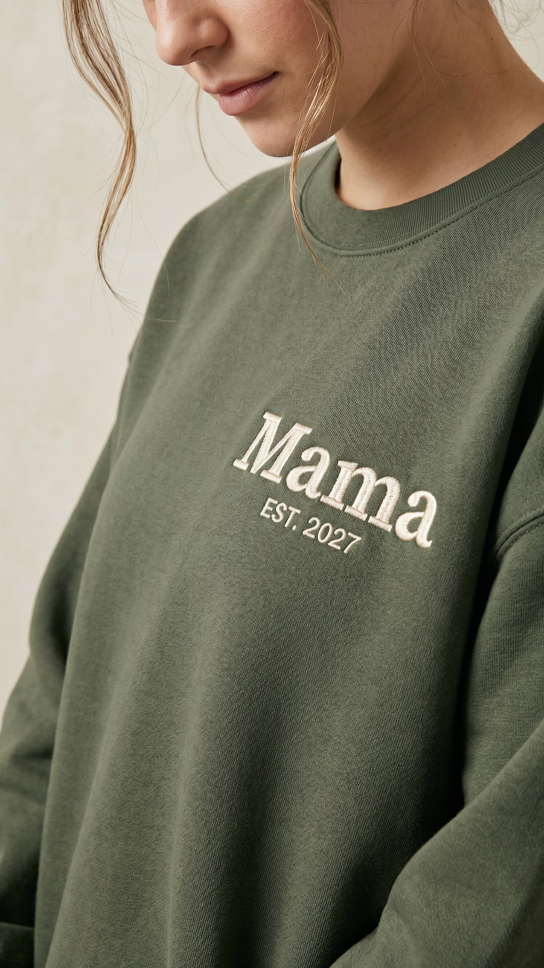 Custom Embroidered Family Title Matching Sweatshirts - Adult Sweatshirt - Image 2