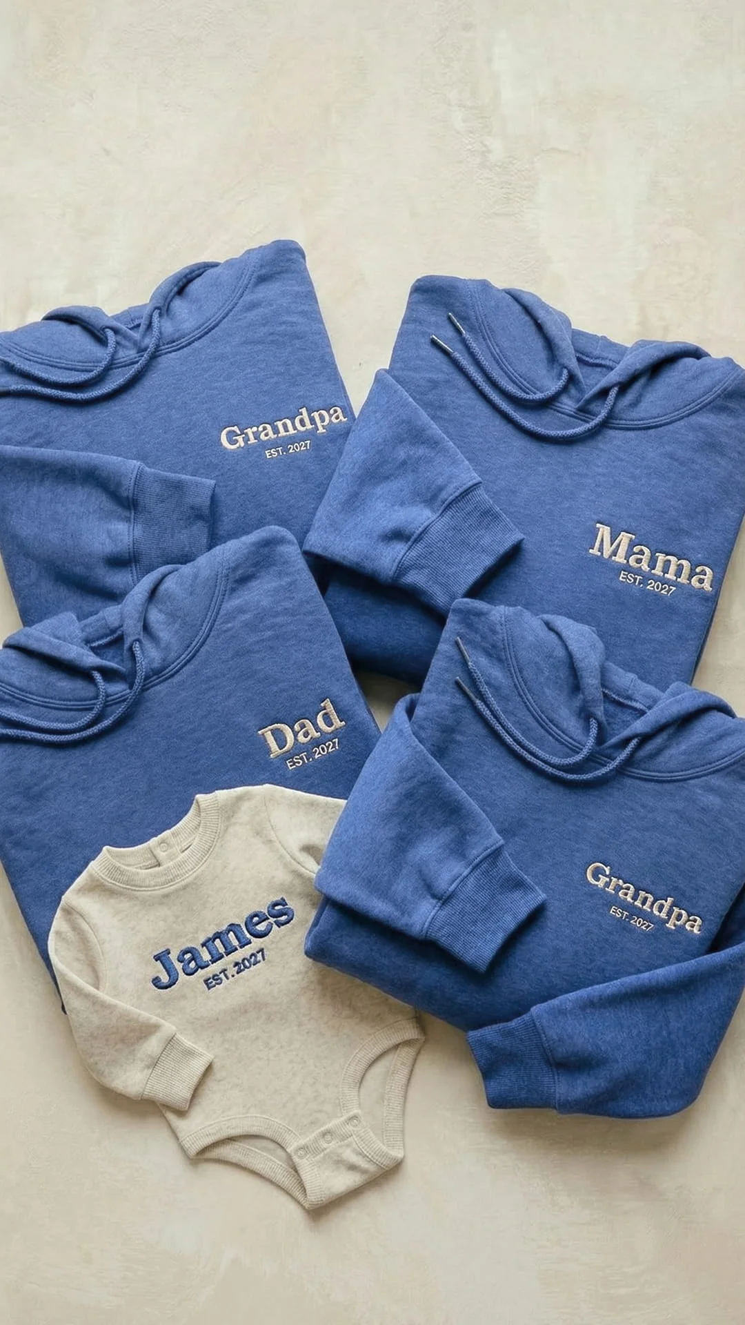 Custom Embroidered Family Title Matching Sweatshirts - Adult Sweatshirt - Image 6