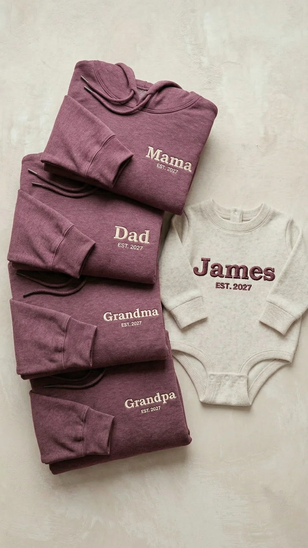 Custom Embroidered Family Title Matching Sweatshirts - Adult Sweatshirt - Image 8