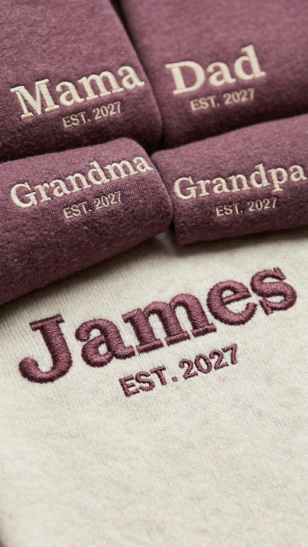 Custom Embroidered Family Title Matching Sweatshirts - Adult Sweatshirt - Image 9