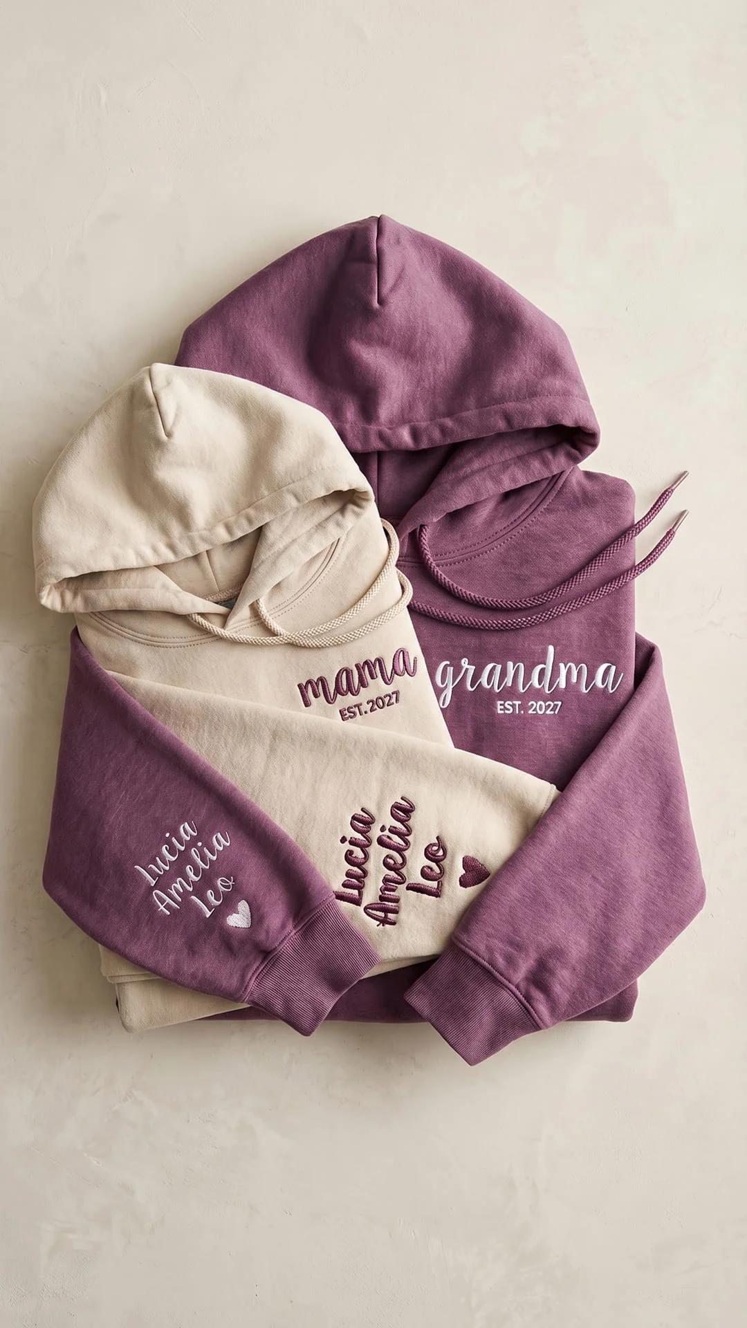 Script Est. Embroidered Sweatshirt | Personalized Mama Grandma Gift