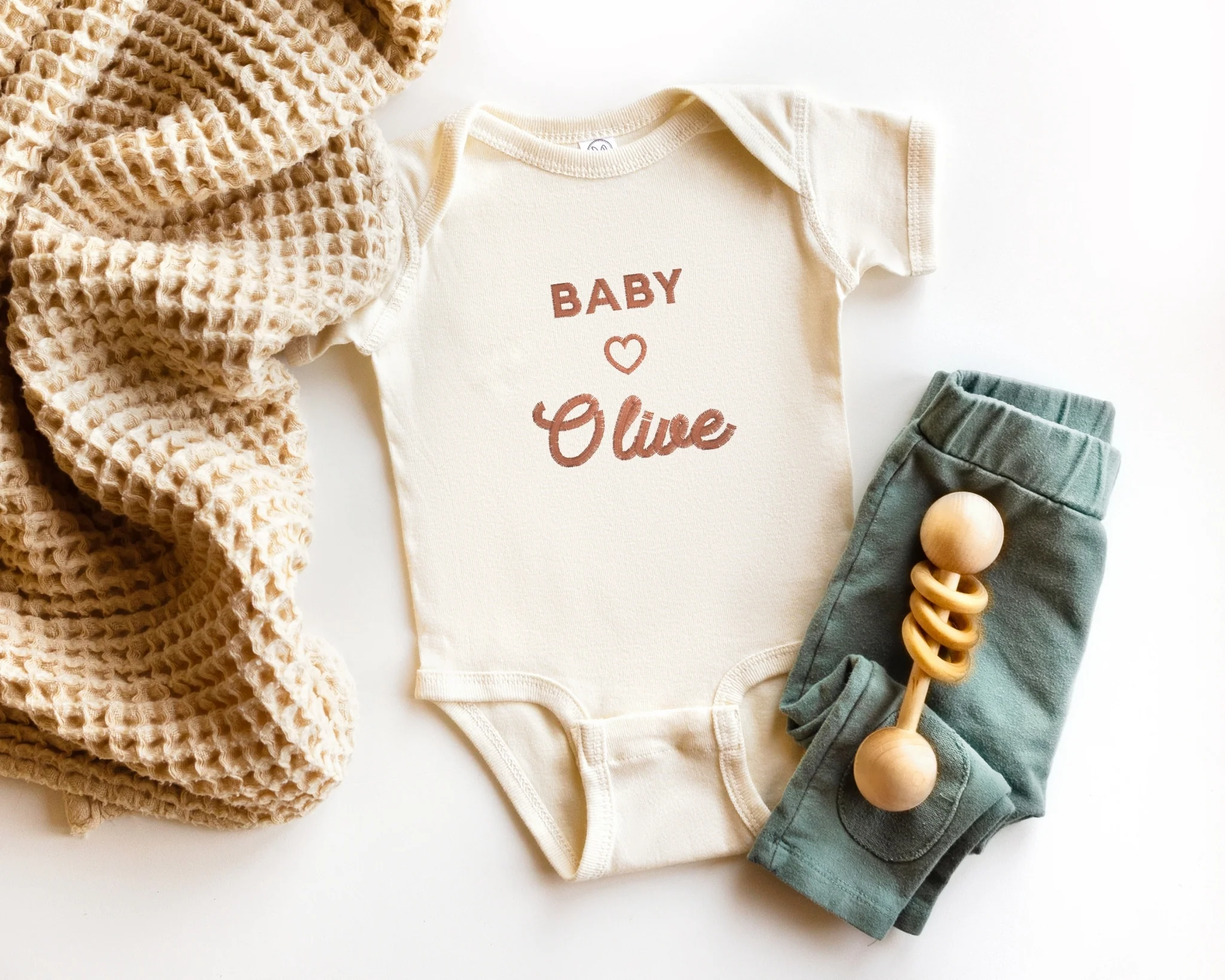 Heart Script Embroidered Bodysuit - Image 6