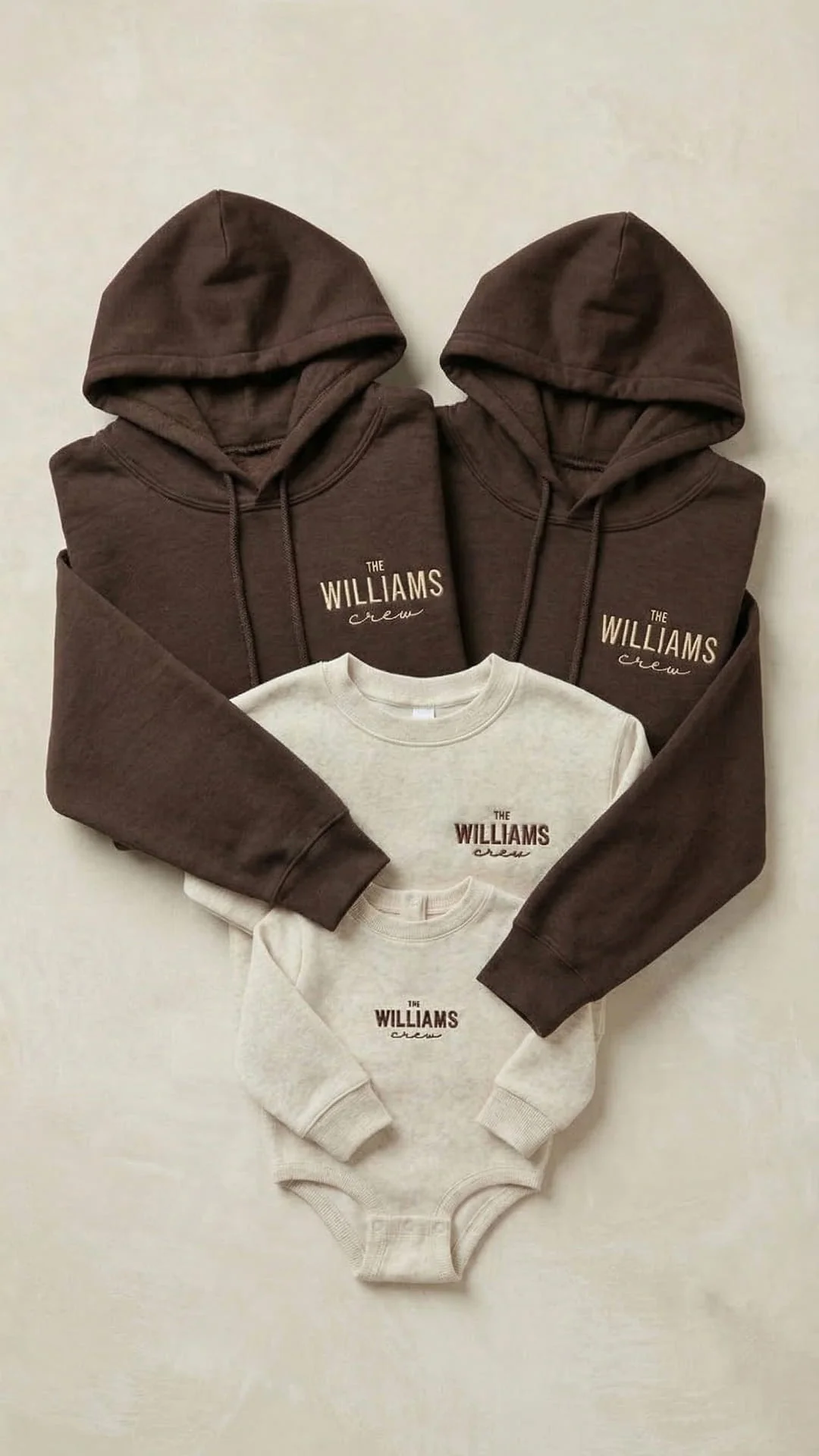 Last Name Family Matching Sweatshirts | "The Crew" Embroidered Adult Sweatshirt - Image 14