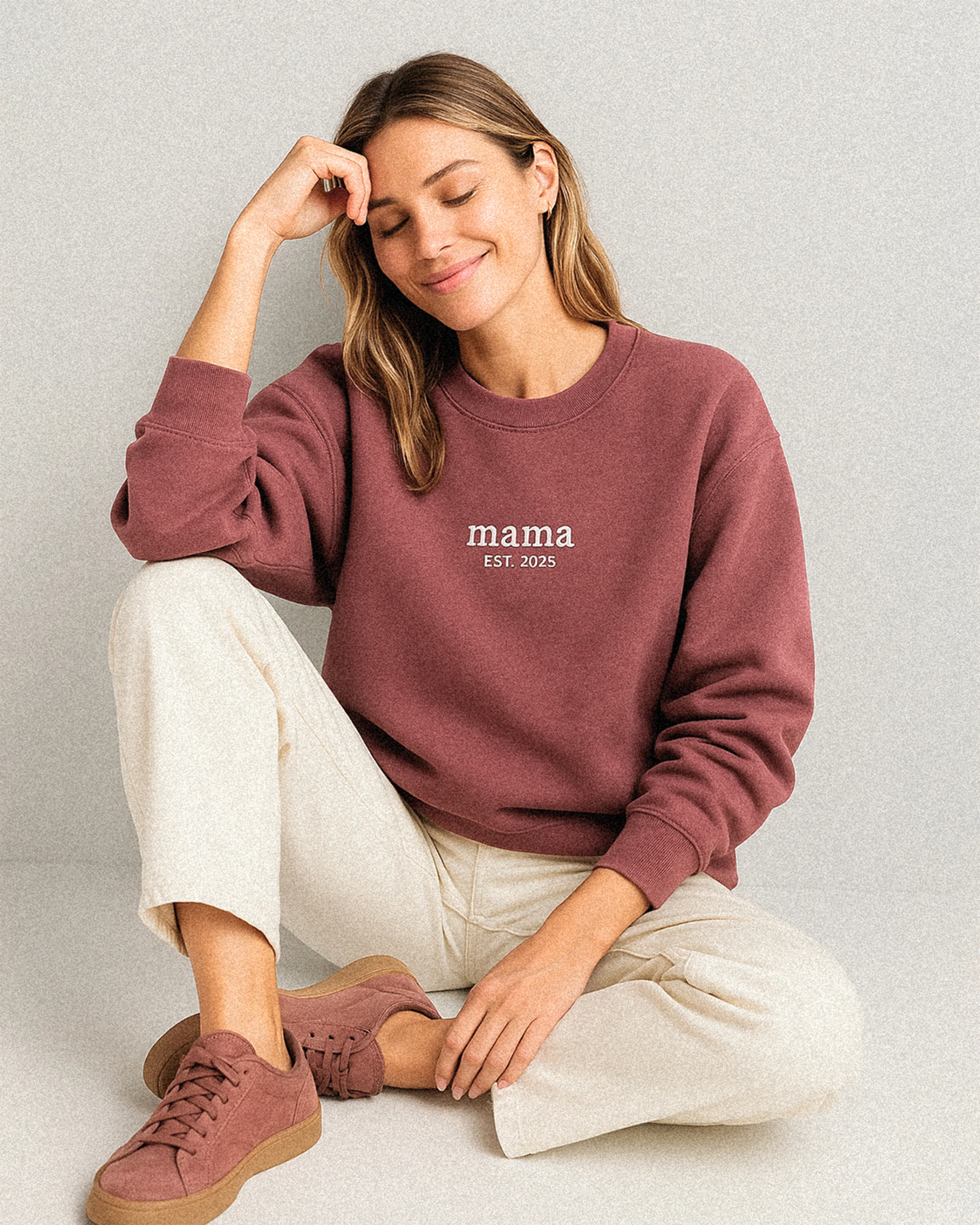 Minimal Mama Embroidered Sweatshirt - Image 4