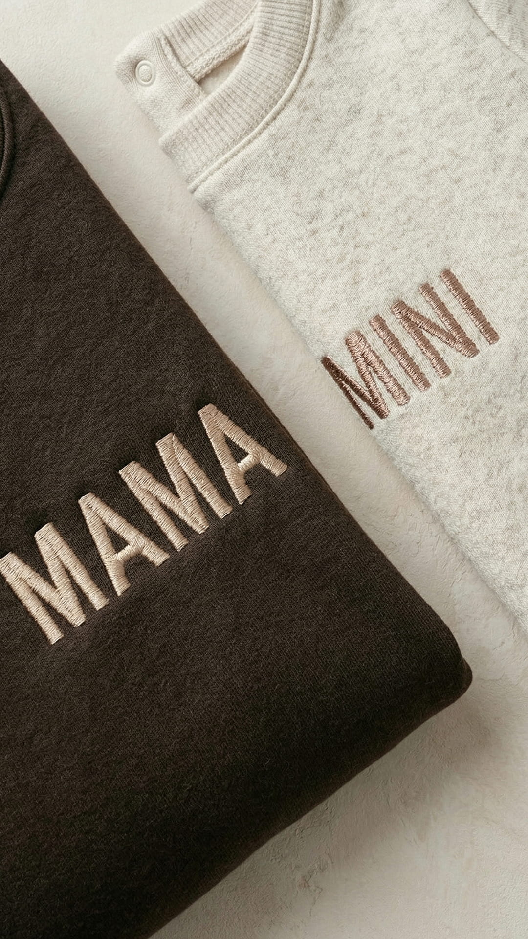 Minimalist Mama & Mini Embroidered Sweatshirt | Adult MAMA - Image 3