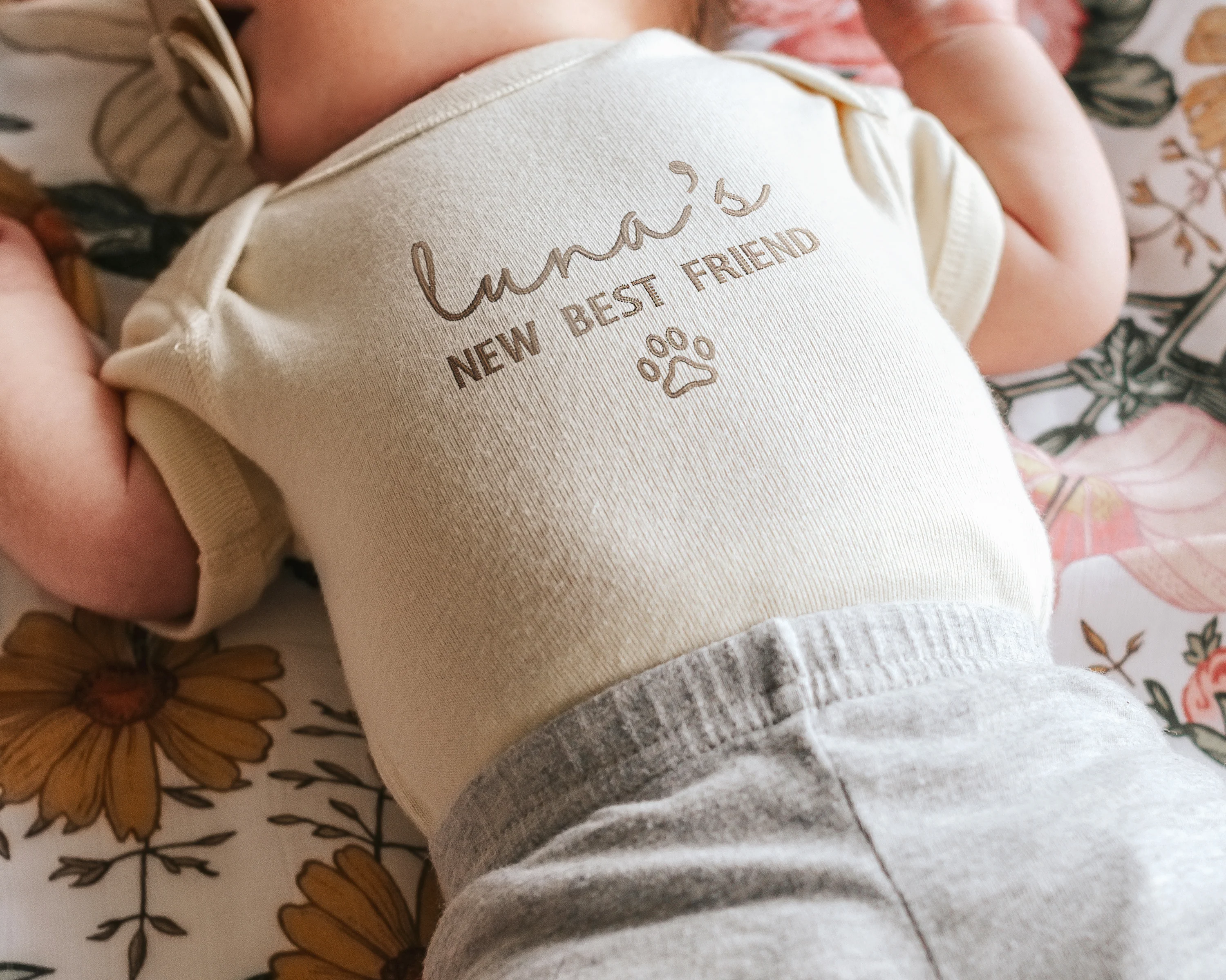 New Best Friend Embroidered Bodysuit - Image 3