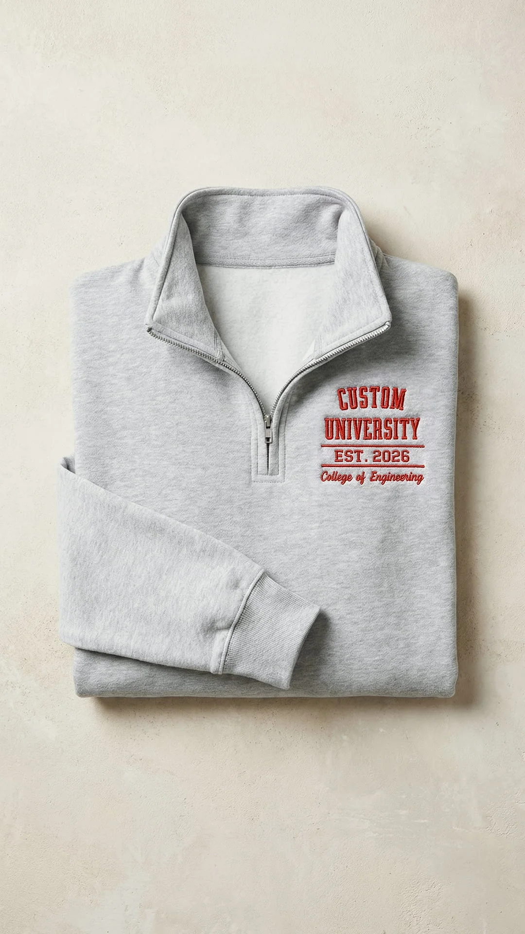 Custom University Embroidered Quarter-Zip