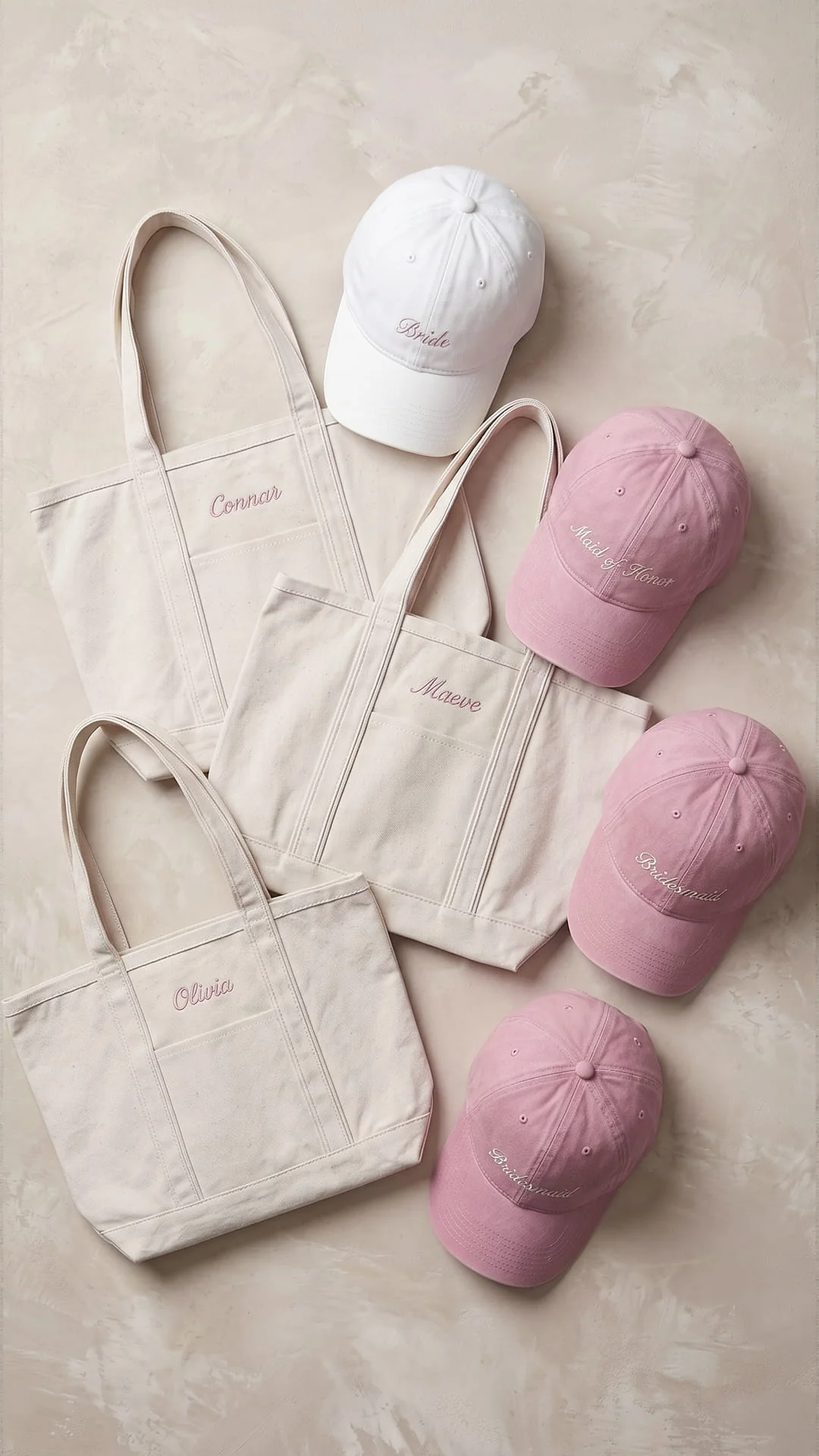 The Bridal Party Gift Set | Embroidered Hat & Personalized Tote - Image 6