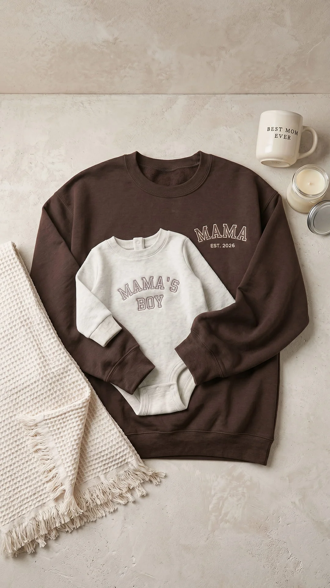 The Mama’s Boy Keepsake Box | Matching Embroidered Mother & Son Gift Set - Image 4