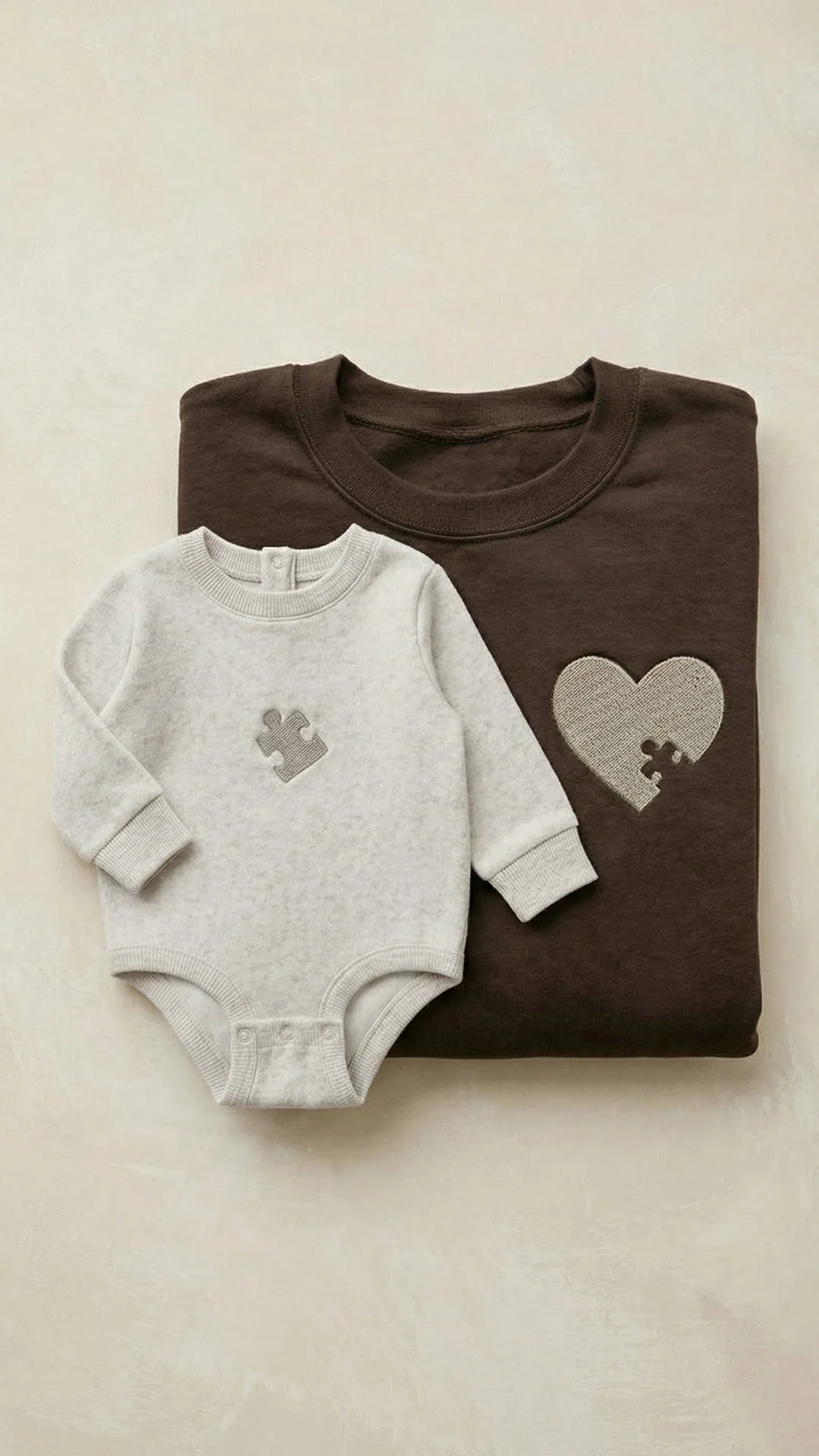 The Puzzle Piece Mama & Mini Keepsake Box | Matching Embroidered Mother & Child Gift Set - Image 7