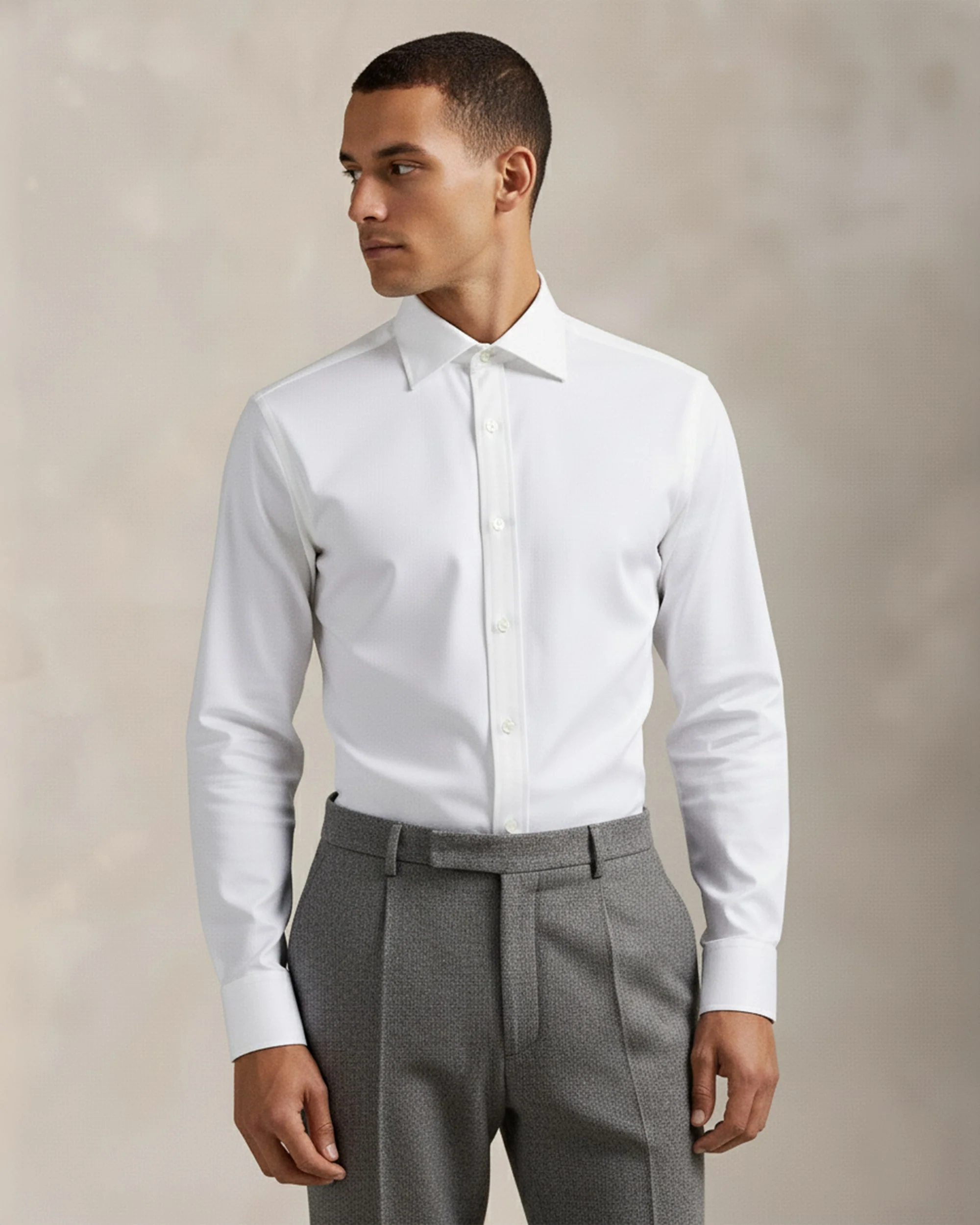 Under-Collar Keepsake Stretch Woven Shirt - Image 3